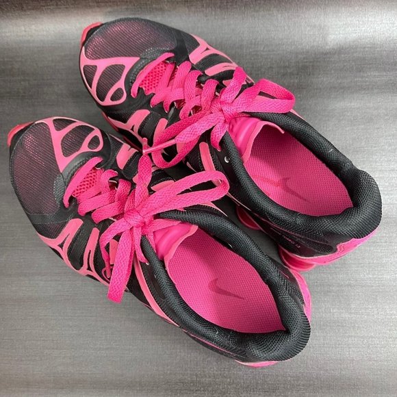 Nike Shox Turbo 13 Women's Size 8 Running Athletic Sneakers Shoes Pink Black - Picture 11 of 11